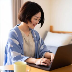 病気休職中に在宅で仕事をして稼ぐ日本女性